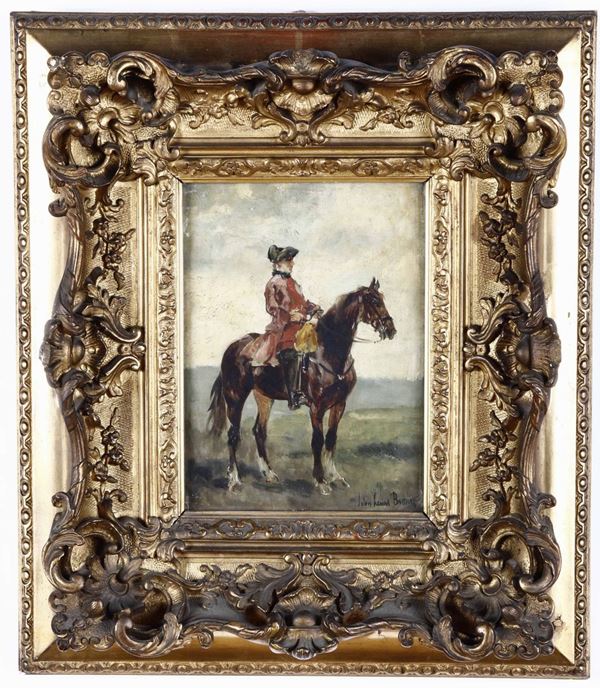 John Lewis Brown (1829-1890) Uomo a cavallo