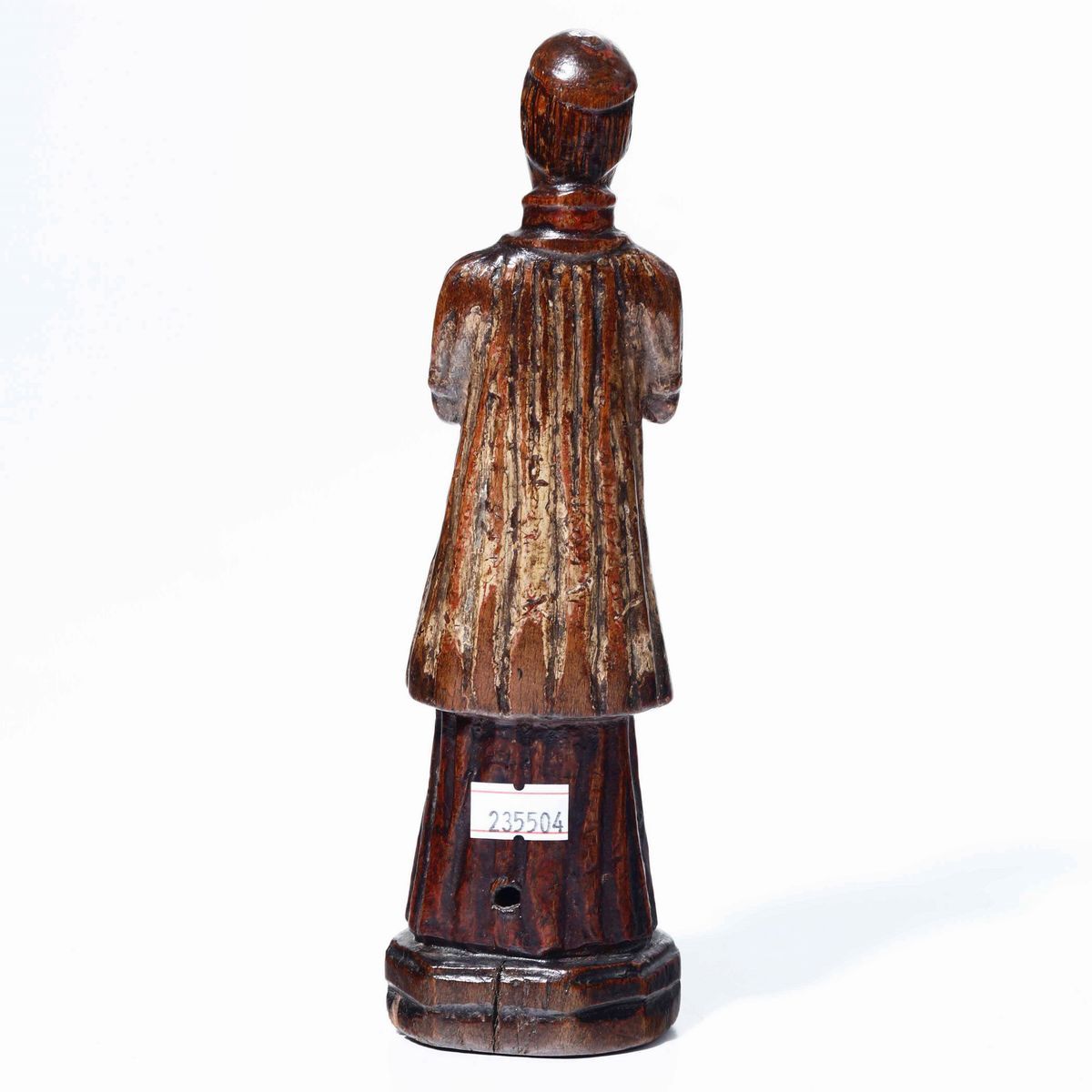 Santo Orante. Legno Policromo. XIX Secolo