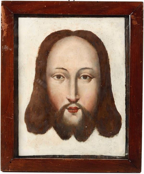 Scuola del XVIII secolo Volto di Cristo