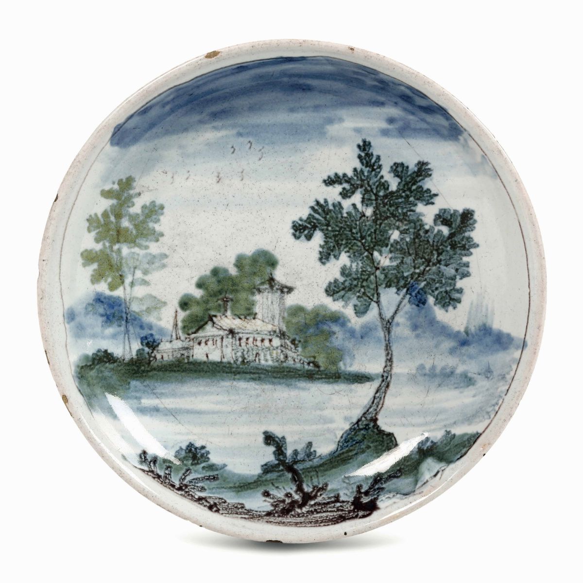Coppia di Piattini Pavia, XVIII Secolo