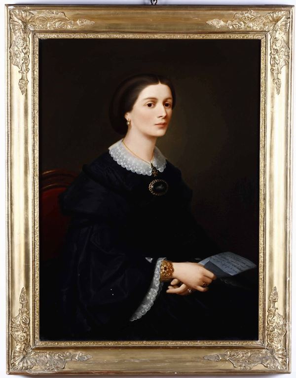 Anonimo del XIX secolo Ritratto di donna