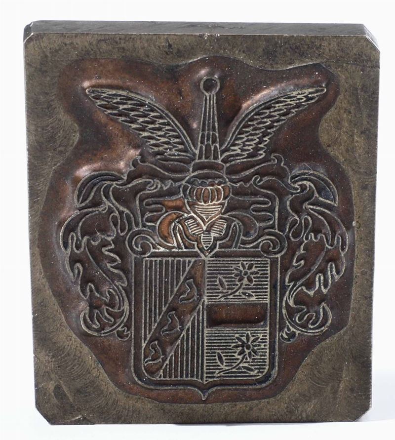 Sigillo con stemma della famiglia Stowasser  - Asta Opere e arredi da collezioni lombarde e altre provenienze - Cambi Casa d'Aste