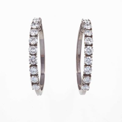 Orecchini con Diamanti Taglio Brillante per Ct 4.50 Circa