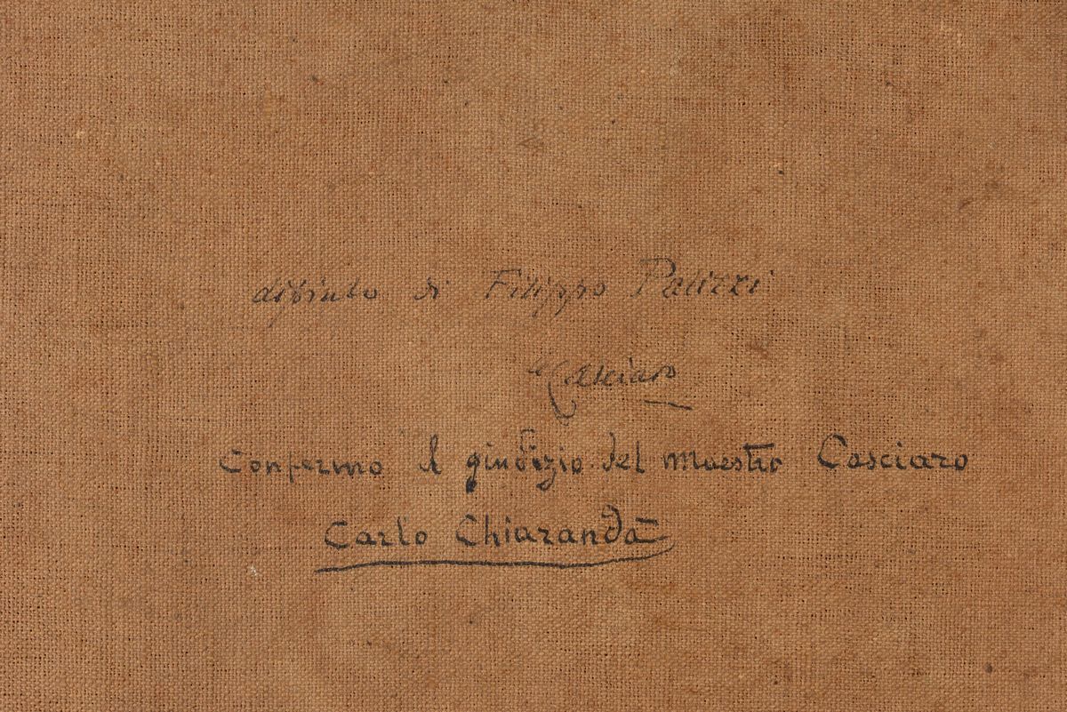 Filippo Palizzi (1818-1899), Attribuito Atesta di Contadino