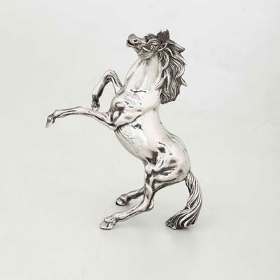 Cavallo Laminato in Argento Sterling. Argenteria Artistica Itaoiana del XX-XXI Secolo, Firenze