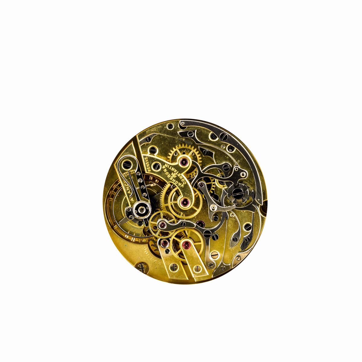 Vacheron & Constantin - Prestigioso Cronografo da Tasca Monopulsante con Quadrante in Smalto e Co...
