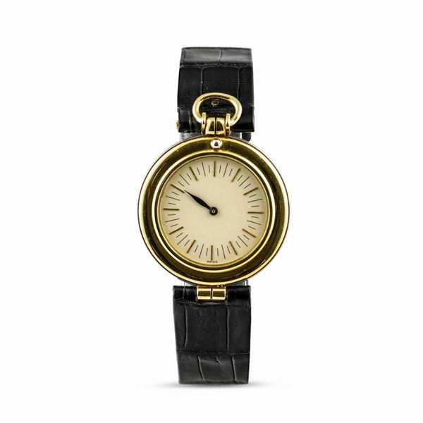 AUDEMARS PIGUET - Elegante orologio da donna Philosophe Extraplate d'oro 18k bicolore, carica manuale con anse vendome.