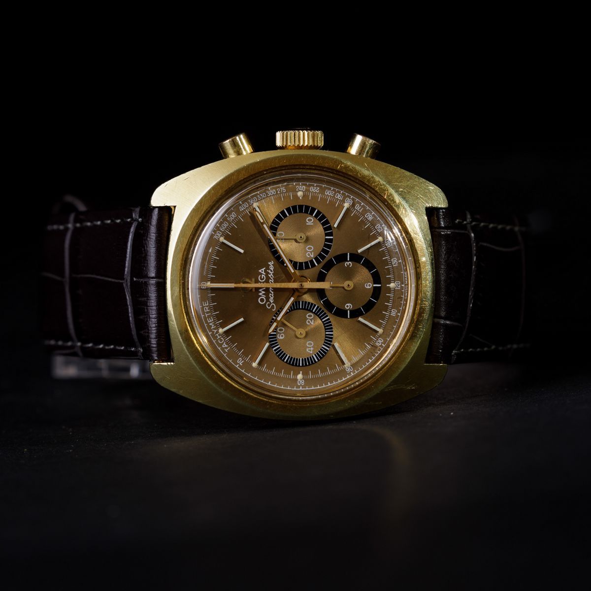 Omega - Seamaster Chrono Laminato, Ref 145.029, Cal.861, Cassa Tonneau con Fondello a Vite, Anni ...