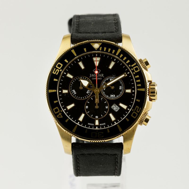 JAGUAR - Orologio da polso cronografo laminato al quarzo con cinturino e bracciale. Scatola e garanzia  - Auction Watches | Timed Auction - Cambi Casa d'Aste