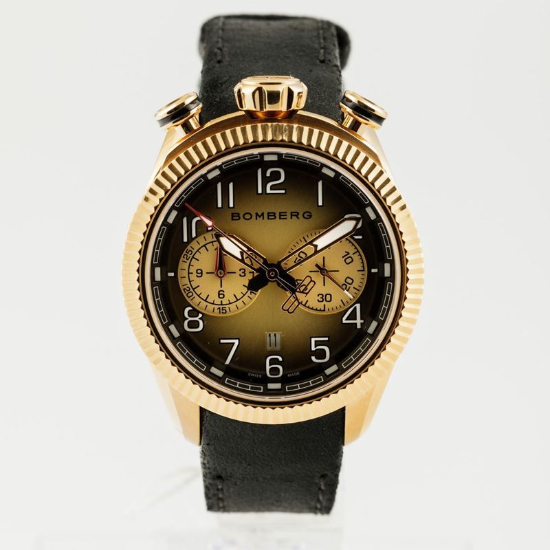 BOMBERG - Orologio da polso con cassa in acciaio dorato con movimento al quarzo con scatola e garanzia  - Auction Watches | Timed Auction - Cambi Casa d'Aste