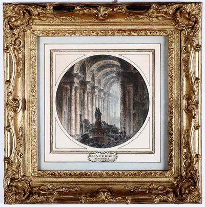 Jean Henri Alexandre Pernet (parigi 1763-1789)capricci Architettonici con Figure