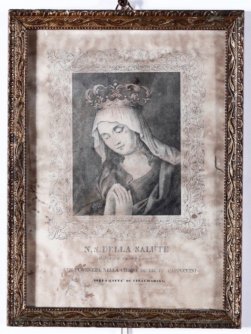 Incisione. Finale, secolo XIX Nostra Signora della Salute  - Auction Timed Auction | Antique Books, Prints, Engravings and Maps - I - Cambi Casa d'Aste