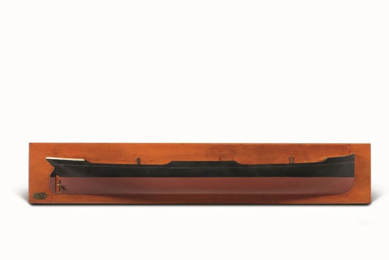 Mezzo scafo di piroscafo in legno. XX secolo  - Auction Marittime Art and Scientific Instruments - Cambi Casa d'Aste