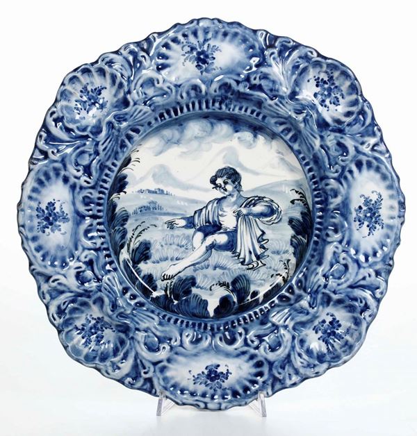 Grande piatto Albisola, Manifattura "S.P.I.C.A." (Società Per l'Industria di Ceramiche Artistiche), verso il 1950 circa