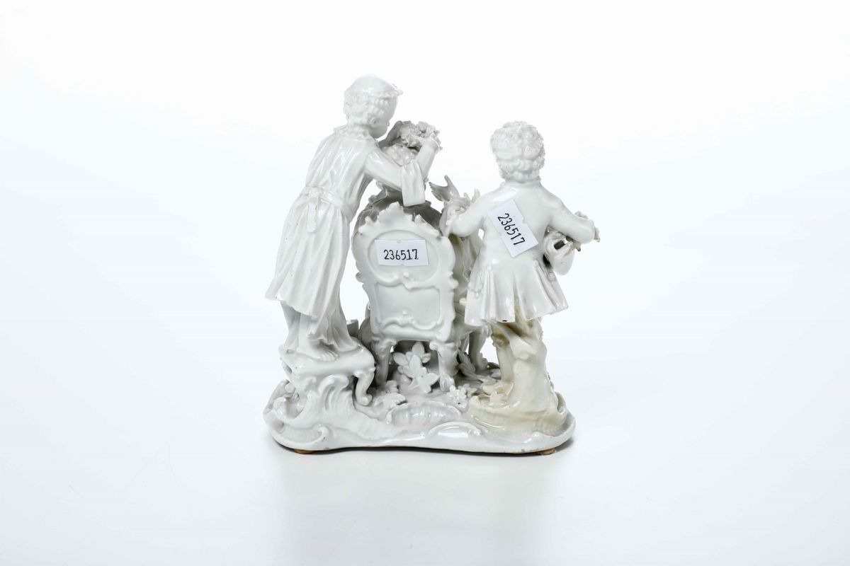 Gruppo di Fanciulli che Giocano al "fidanzamento" Meissen, 1760 Circa