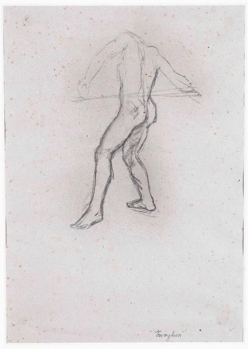 Mario Cavaglieri (Rovigo 1887 - Peyloubère 1969) Nudo maschile  - Auction 19th-20th century paintings - Cambi Casa d'Aste