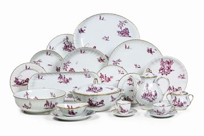Servizio da Tavola “marie Antoinette” Francia, Limoges, Manifattura Bernardaud & Co., Seconda Met...