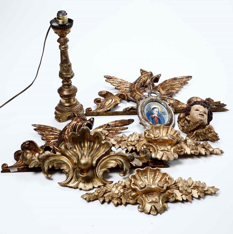Insieme di fregi in legno, varie epoche  - Auction Antiques | Timed Auction - Cambi Casa d'Aste