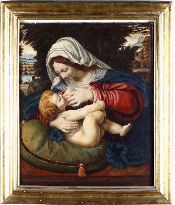 Pittore del XX secolo Madonna con Bambino