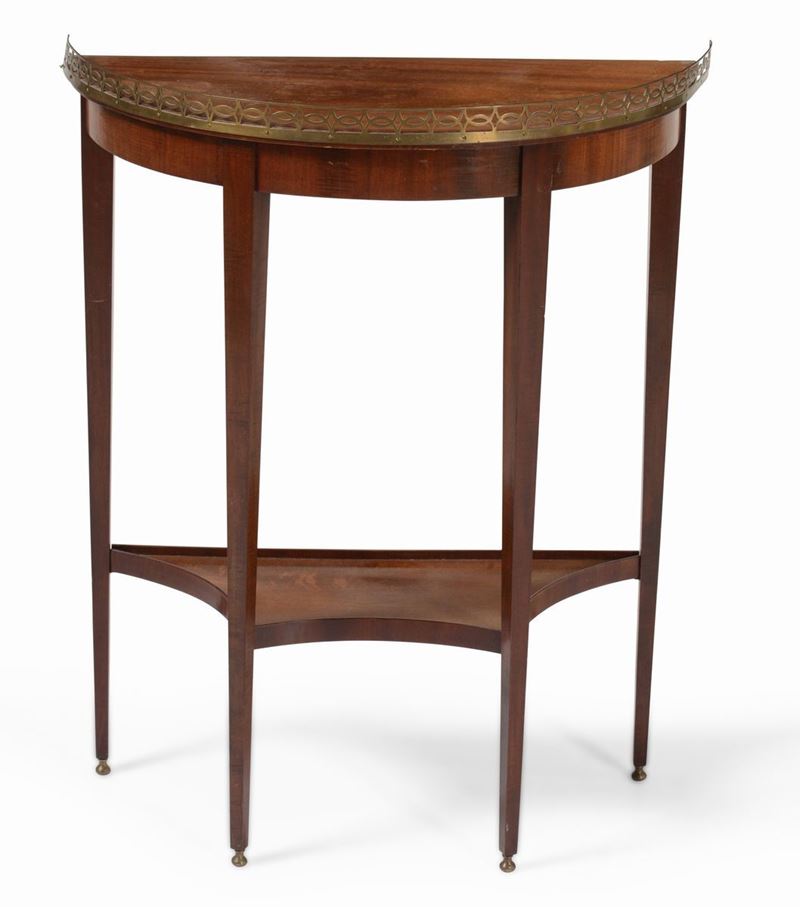 Tavolino demilune lastronato, XIX-XX secolo  - Asta Antiquariato | Cambi Time - Cambi Casa d'Aste