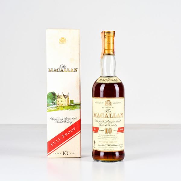 Macallan, Single Highland Malt Scotch Whisky 10 years old full proof Sherry wood