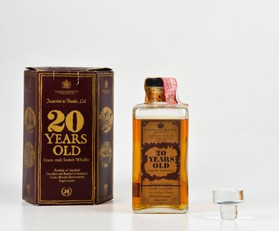 Justerini & Brooks, Finest Malt Scotch Whisky 20 Years Old Decanter