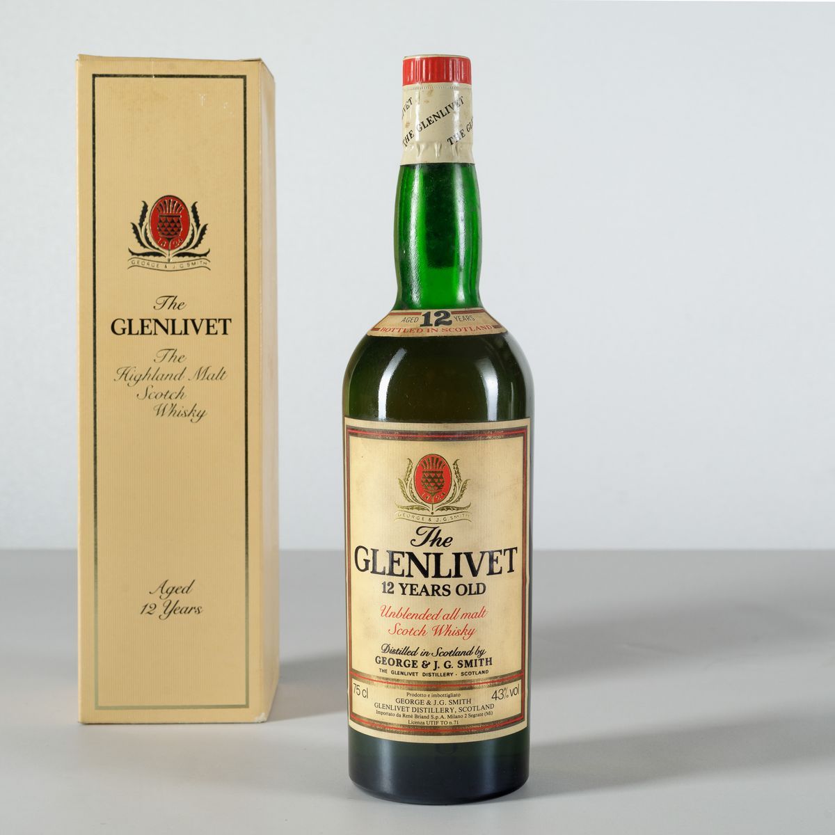 The Glenlivet, George & J.g Smith, Unblended All Malt Scotch Whisky 12 Years Old