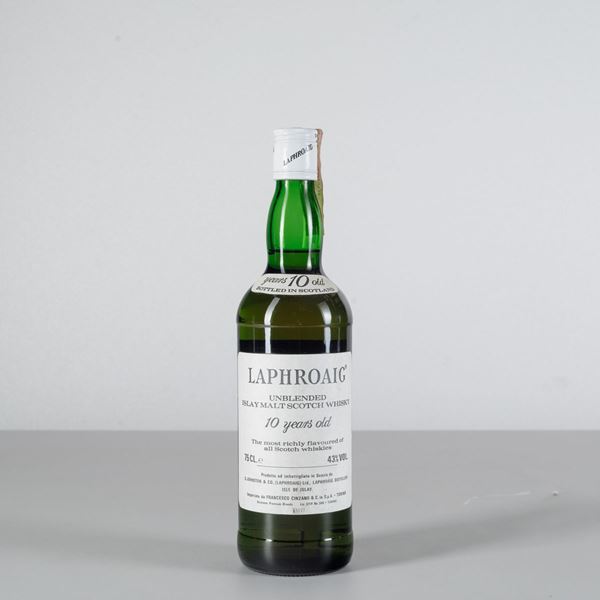 Laphroaig, Unblended Islay Malt Scotch Whisky 10 years old