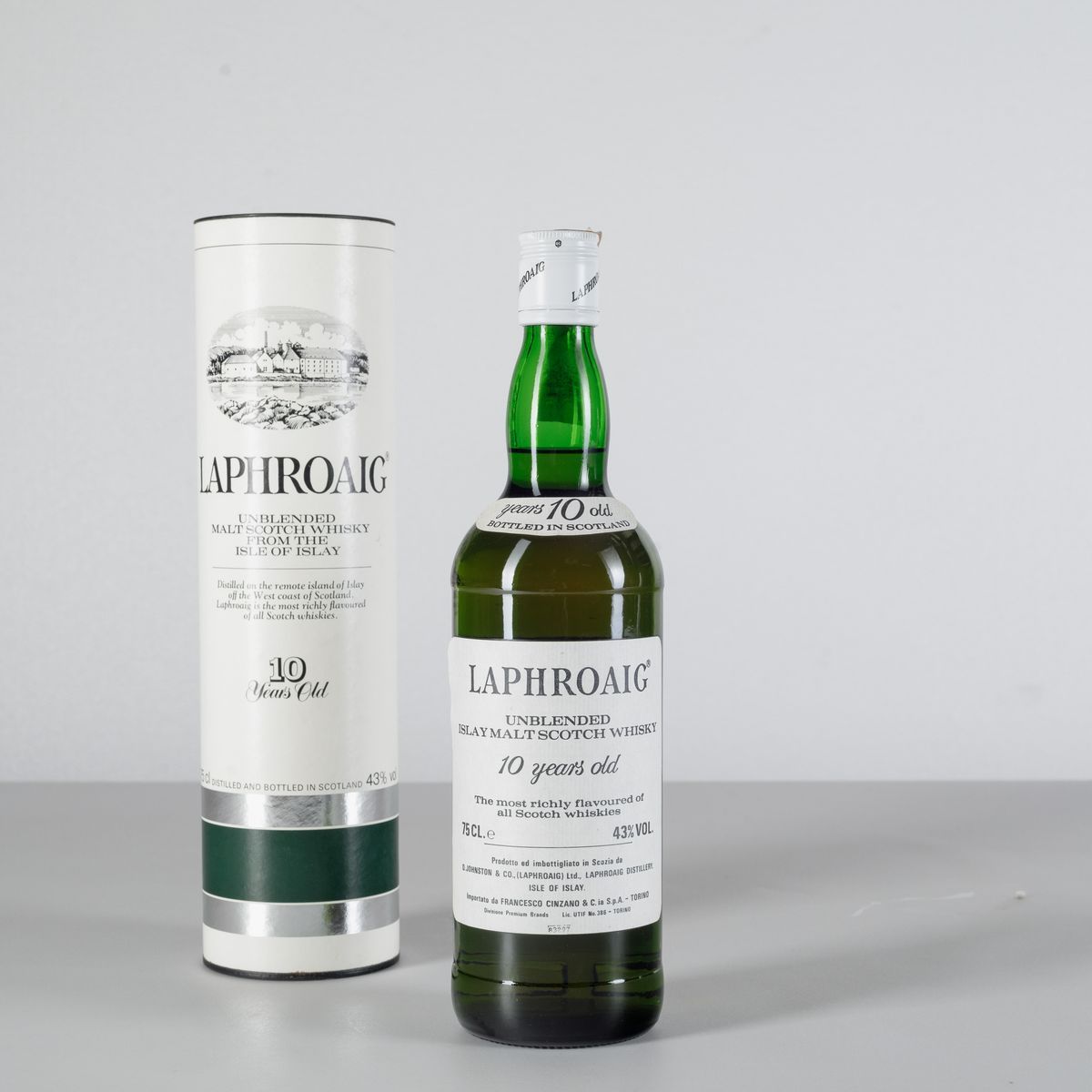 Laphroaig, Unblended Islay Malt Scotch Whisky 10 Years Old