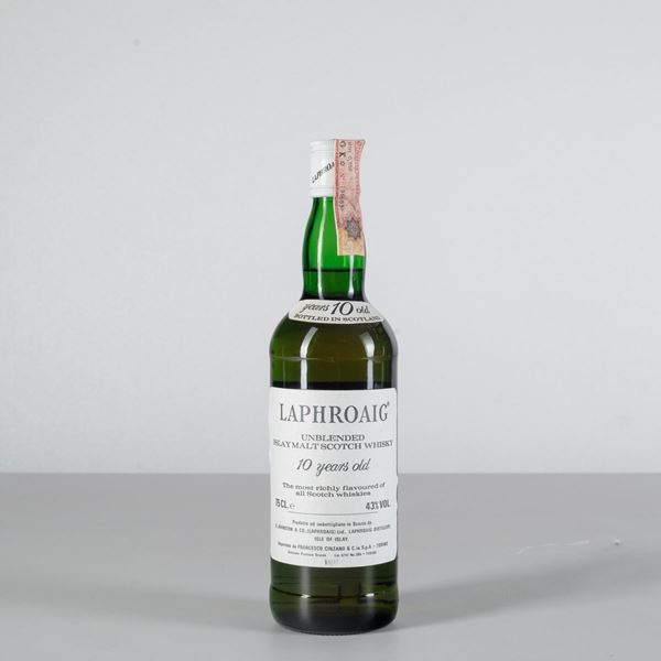 Laphroaig, Unblended Islay Malt Scotch Whisky 10 years old