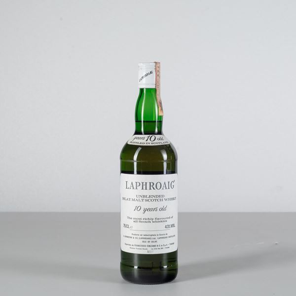 Laphroaig, Unblended Islay Malt Scotch Whisky 10 years old