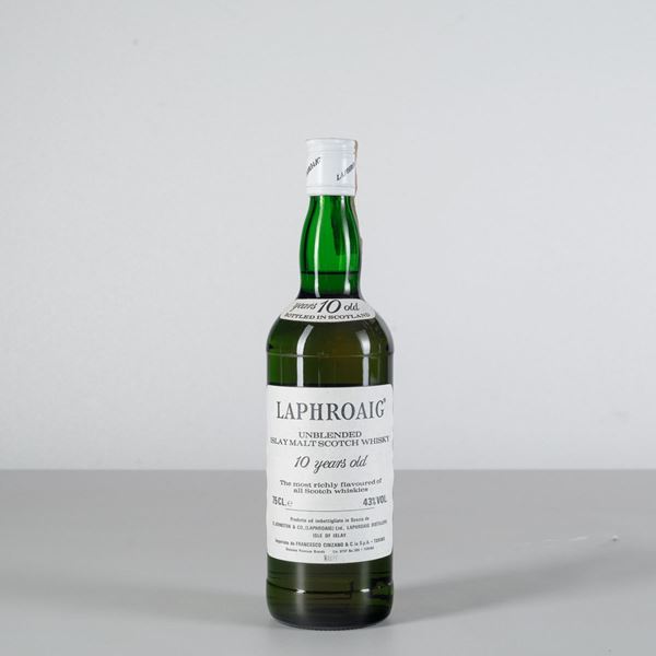 Laphroaig, Unblended Islay Malt Scotch Whisky 10 years old