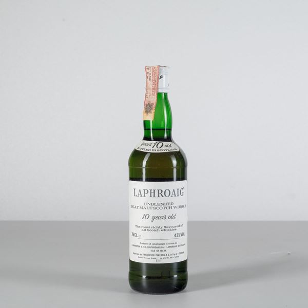 Laphroaig, Unblended Islay Malt Scotch Whisky 10 years old