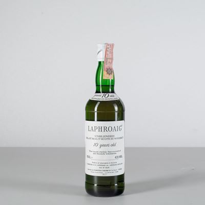 Laphroaig, Unblended Islay Malt Scotch Whisky 10 Years Old