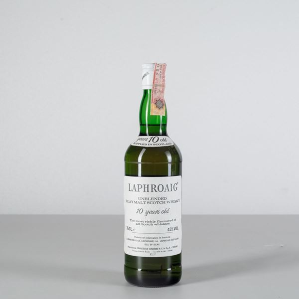 Laphroaig, Unblended Islay Malt Scotch Whisky 10 years old
