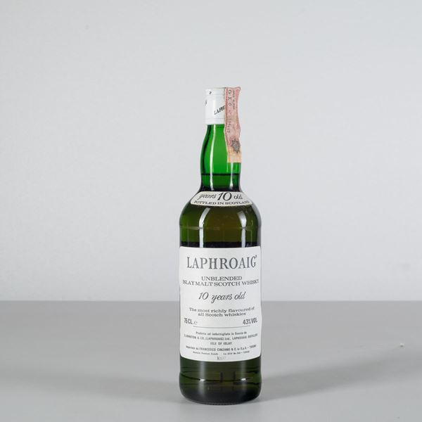 Laphroaig, Unblended Islay Malt Scotch Whisky 10 years old