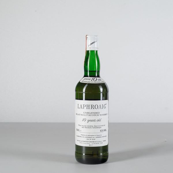 Laphroaig, Unblended Islay Malt Scotch Whisky 10 years old