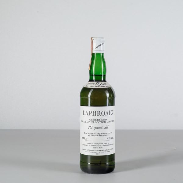 Laphroaig, Unblended Islay Malt Scotch Whisky 10 years old