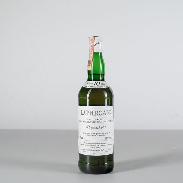 Laphroaig, Unblended Islay Malt Scotch Whisky 10 years old