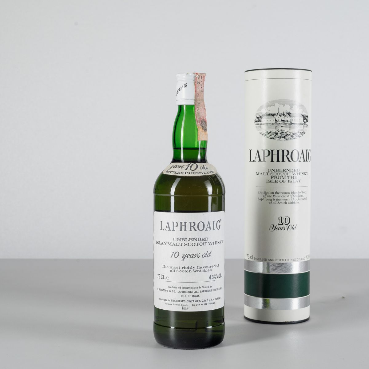 Laphroaig, Unblended Islay Malt Scotch Whisky 10 Years Old