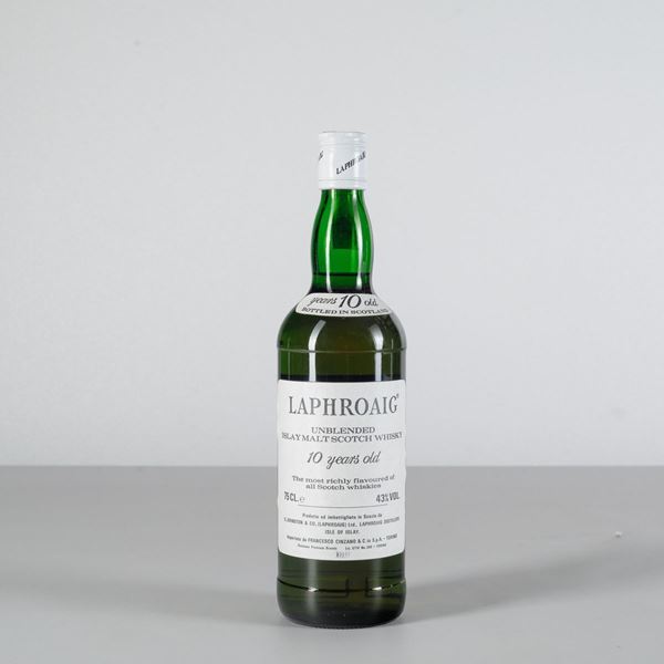 Laphroaig, Unblended Islay Malt Scotch Whisky 10 years old