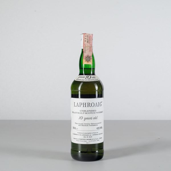 Laphroaig, Unblended Islay Malt Scotch Whisky 10 years old