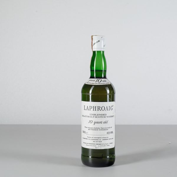 Laphroaig, Unblended Islay Malt Scotch Whisky 10 years old