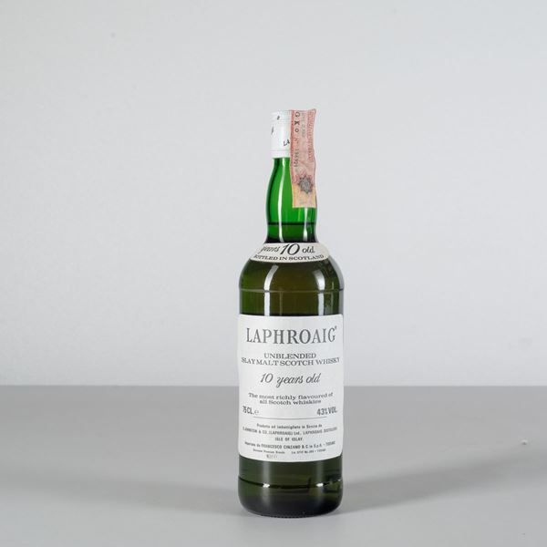 Laphroaig, Unblended Islay Malt Scotch Whisky 10 years old