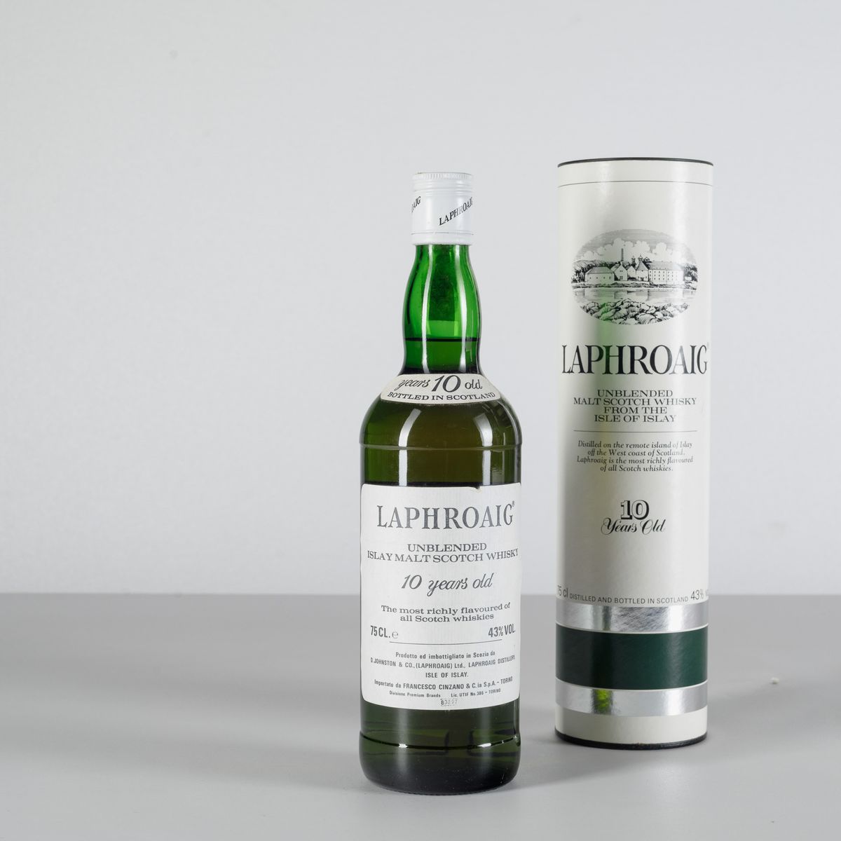 Laphroaig, Unblended Islay Malt Scotch Whisky 10 Years Old