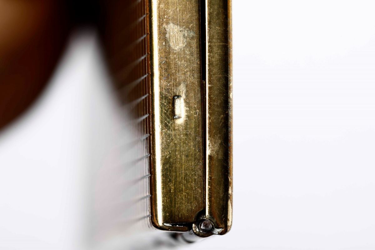 Porta Sigarette in Argento Dorato, Inghilterra Prima Metã del XX Secolo. nel Lotto Altro Porta Si...