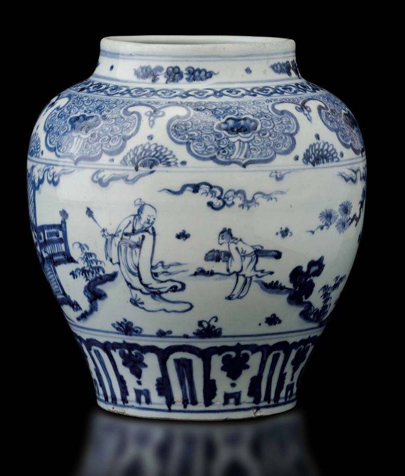 A porcelain jar, China, Qing Dynasty  - Auction Fine Chinese Works of Art - Cambi Casa d'Aste