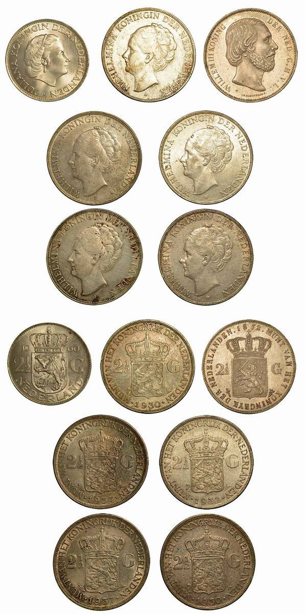 PAESI BASSI. Lotto di sette monete.