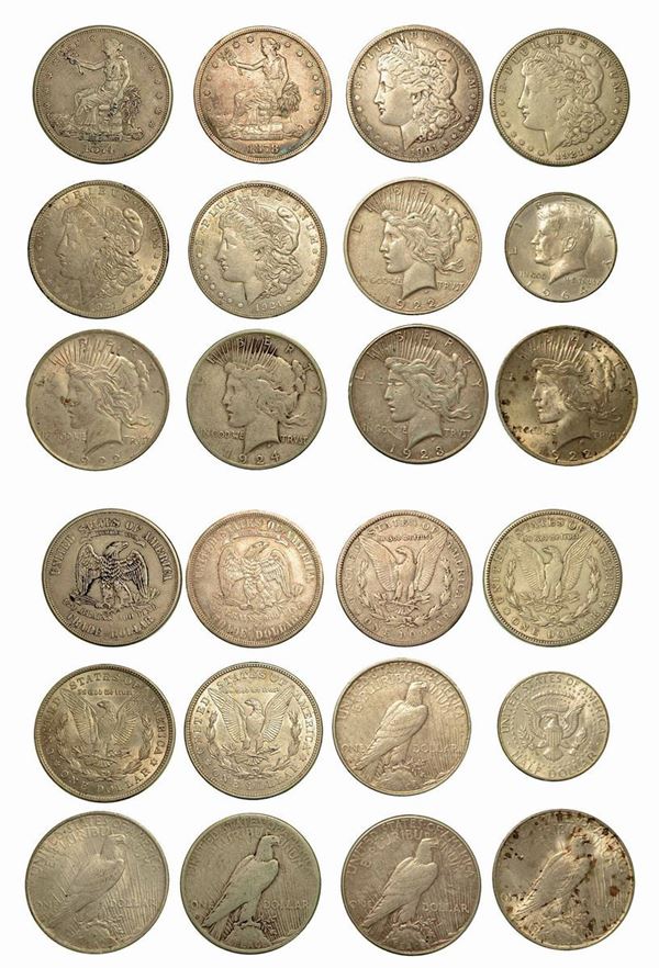 USA. Lotto di dodici monete.