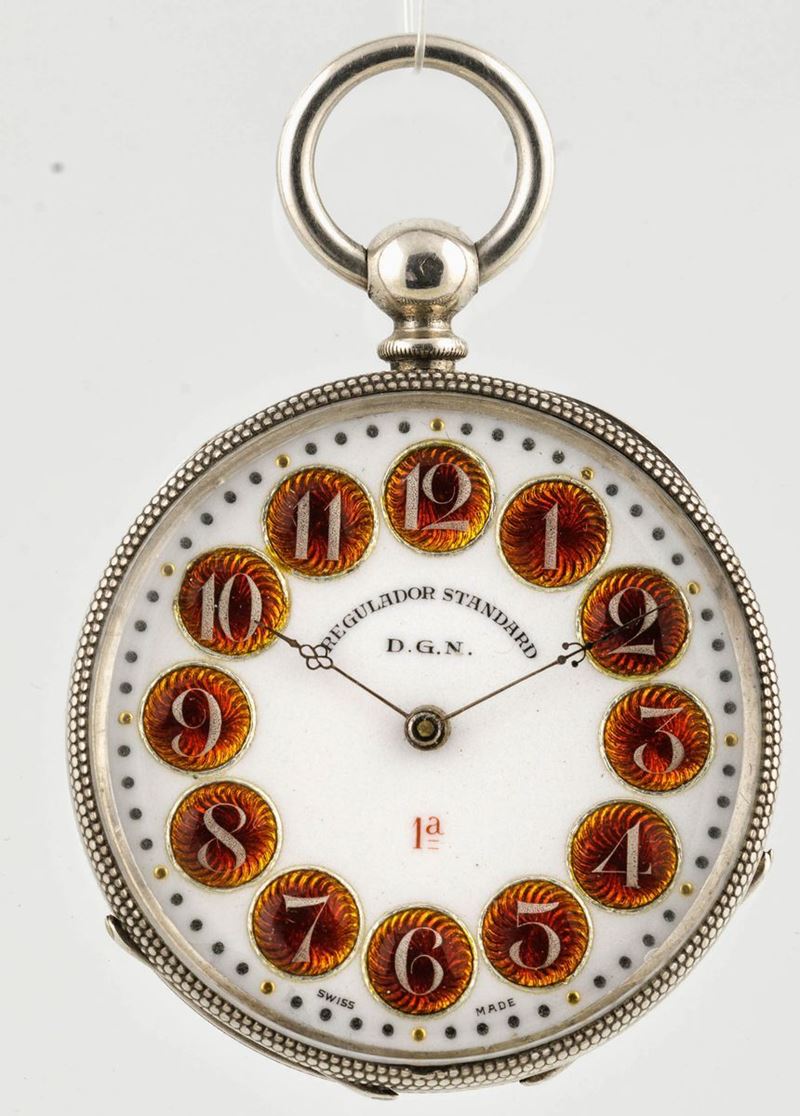 Orologio da tasca Regulador Standard D.G.N.  - Auction Watches | Timed Auction - Cambi Casa d'Aste